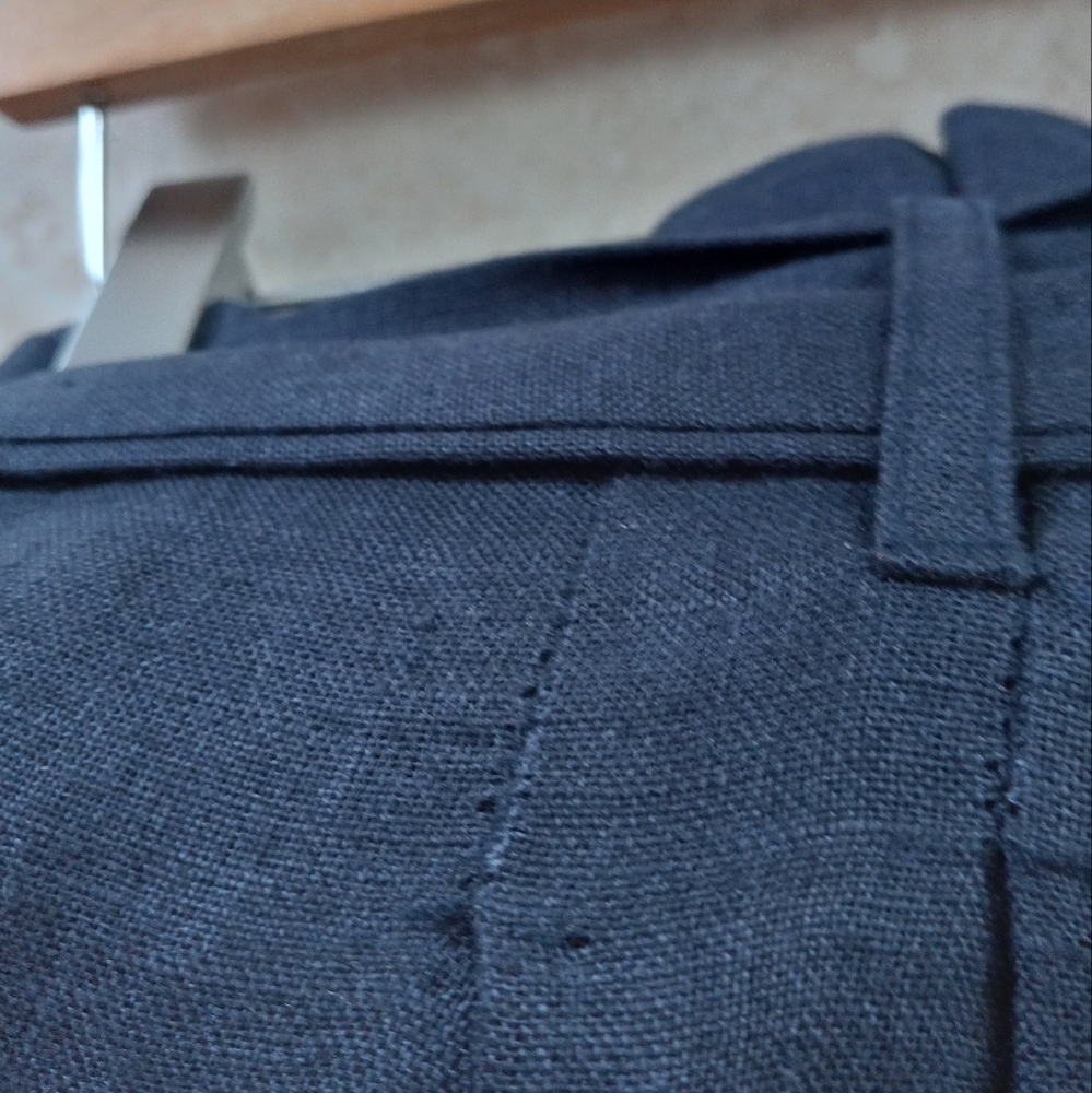 7115 By Szeki Pleated Linen Trouser Wide Leg Culotte S - Picture 10 of 16
